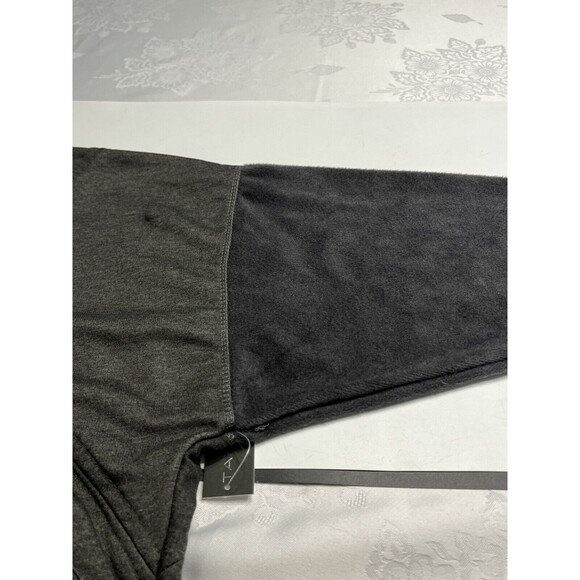 NWT Tahari Sport Charcoal Gray Sweatshirt with Thumb Holes ~ MSRP $82 - Picture 12 of 16